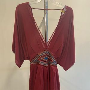 Worn once! Great maroon romper - barely used.